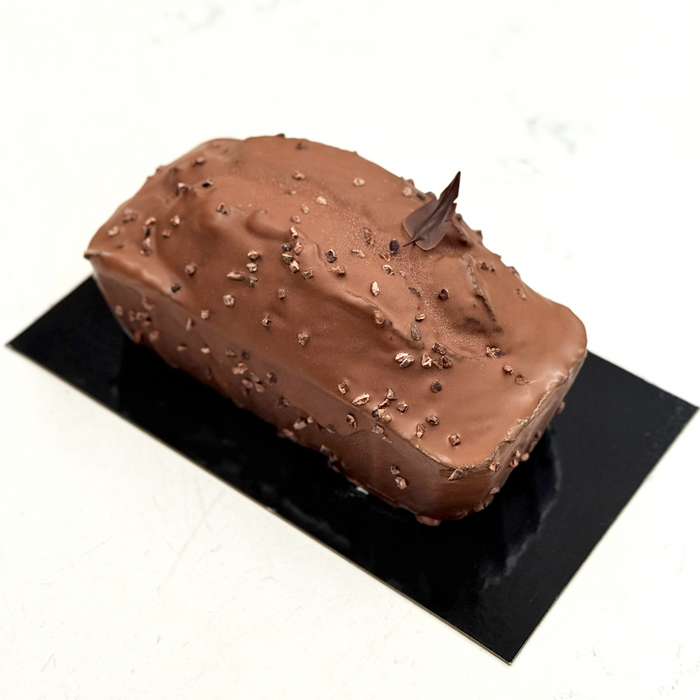 Cake chocolat au lait et grué de cacao