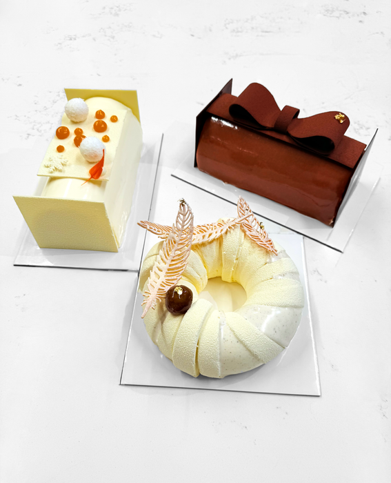 Bûche de Noël | Chocolat, spéculos, noisette & agrumes | Édition limitée